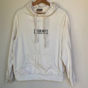 Taylor Swift Eras Tour Cream Hoodie Size L